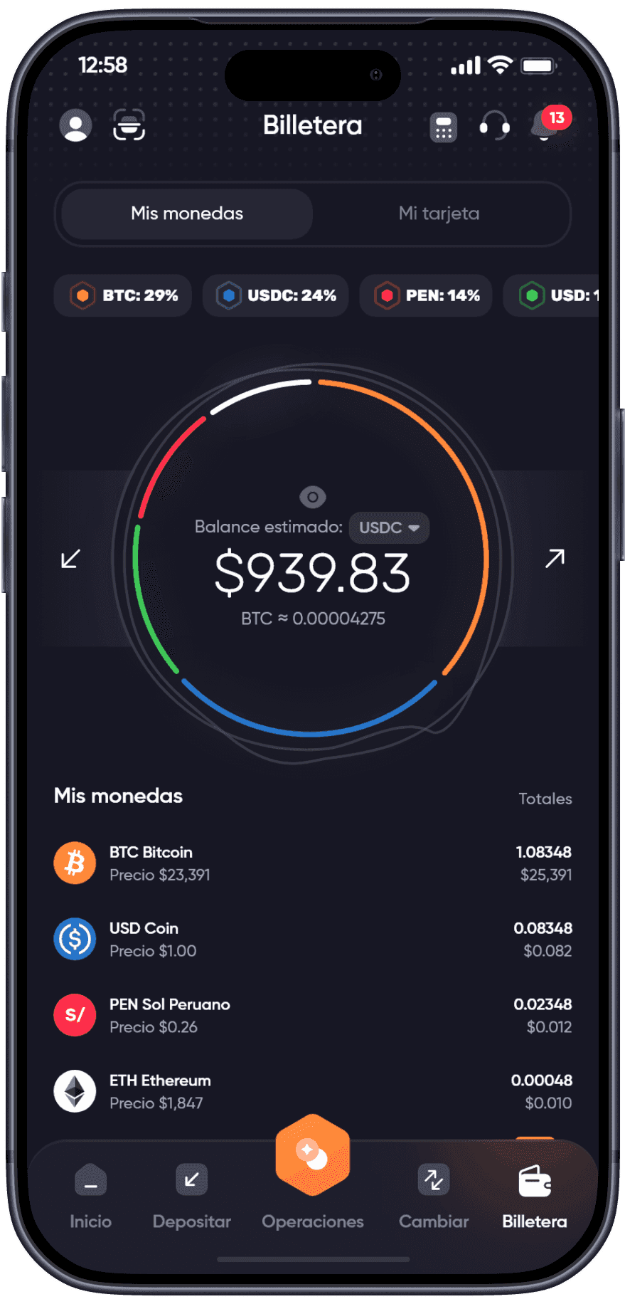 Banexcoin deposit flow, step 1